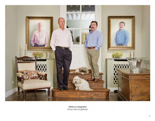 Paul and Antony painted by Liza Hirst, photographed by Rip Hopkins