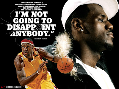 i m not going to dissapoint anybody lebron james wallpaper
