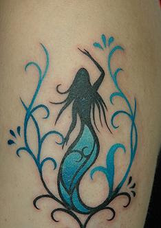 Mermaid Tattoos on Gambling Tattoo Mermaid Tattoo Art