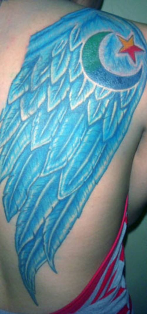 bat wings tattoo. valkyrie wings tattoo.