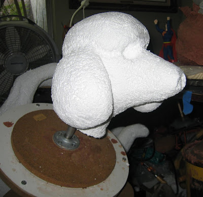 poodle head sculpture