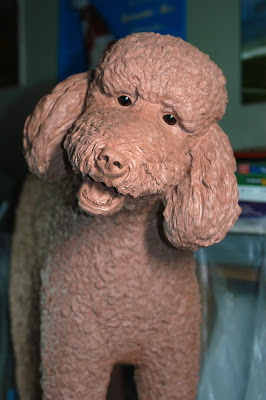 final clay poodle sculpture 