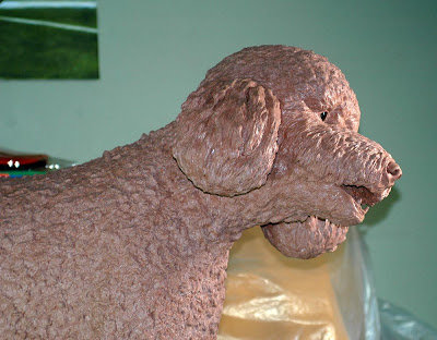 final clay poodle sculpture 