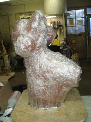dog sculpture mold fabrication