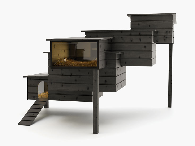 Architectural Chicken Coop modern design by