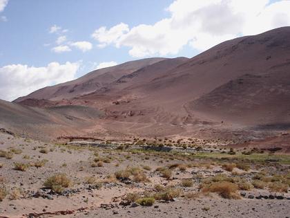 El paraje Los Colorados,a pocos kilometros de Antofagasta de la Sierra