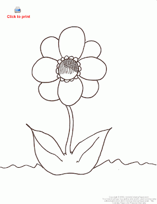 flower coloring picture