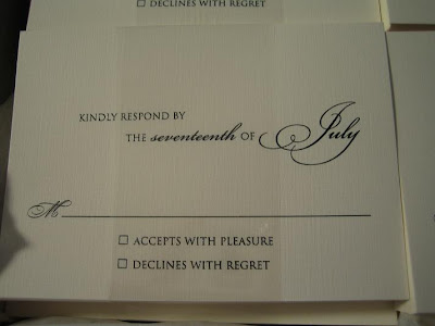 Simple RSVP Cards Design Simple RSVP Cards Design