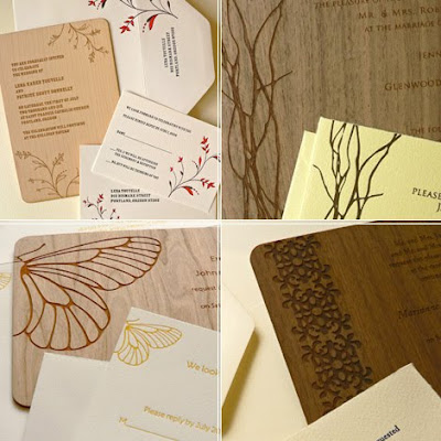 Wooden Themed Wedding Invitations Design With Twig Ornaments Wooden Themed Wedding Invitations Design With Twig Ornaments