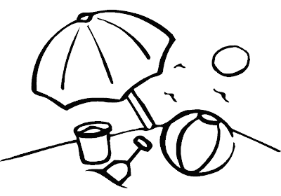 Beach Coloring on Beach Coloring Pages