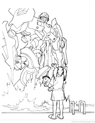 Bumblebee Transformer Coloring Pages