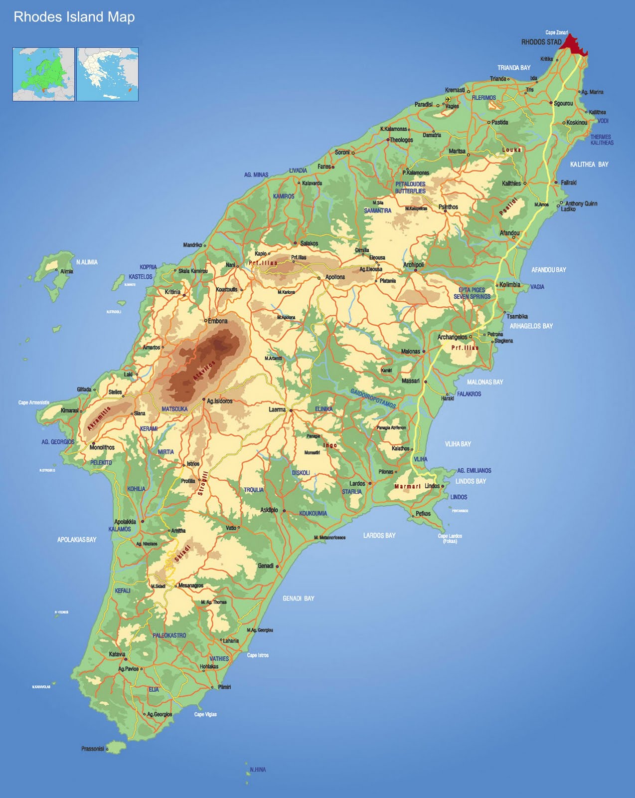 map islands map of island rodos map xarths rodou greece map islands map of island rodos map xarths rodou greece