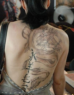 Master Dragon Tattoo Desogn with Kanji Tattoo From Japanes