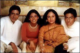 Amitabh Bachchan, Shweta, Jaya Bachchan, Abhishek Bachchan