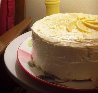 Lemon Cake Decorating