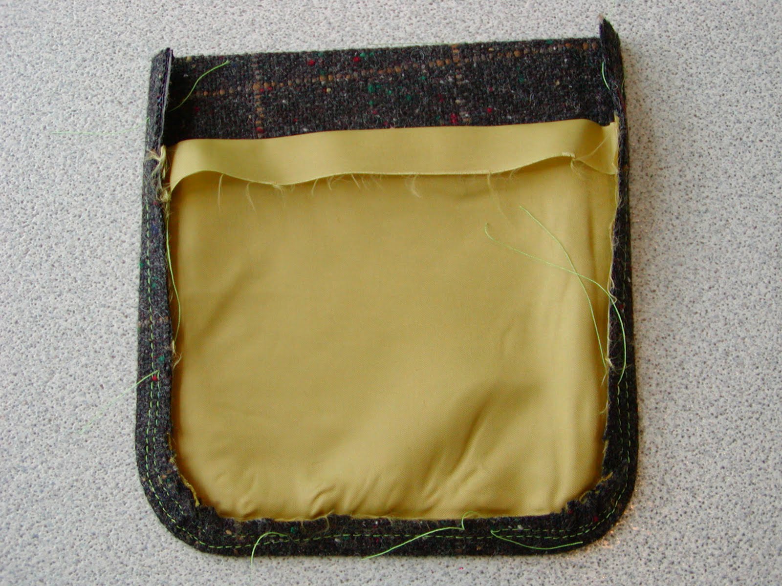 Pro Sew Bluffstitching a Patch Pocket.