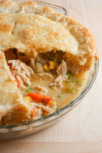 This is my own chicken pot pie recipe. This is defiantly a comfort food in 