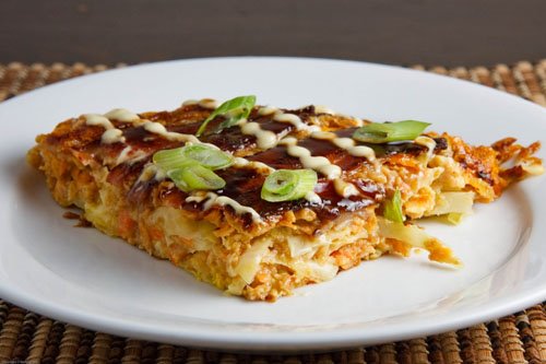Японска кухня Okonomiyaki,+Slice+500
