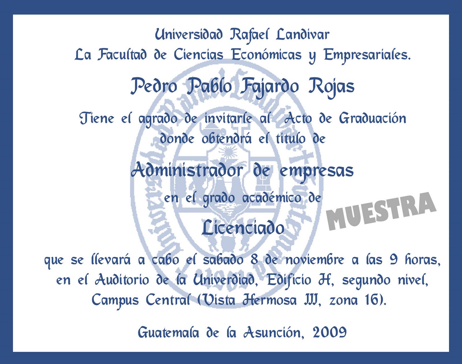 formatos para invitaciones de graduacion
