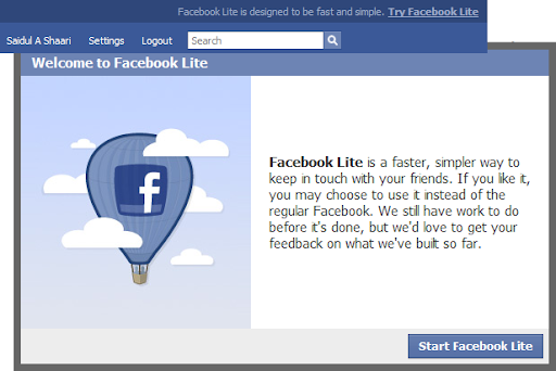 Facebook Lite for Malaysians Facebook Lite for Malaysians