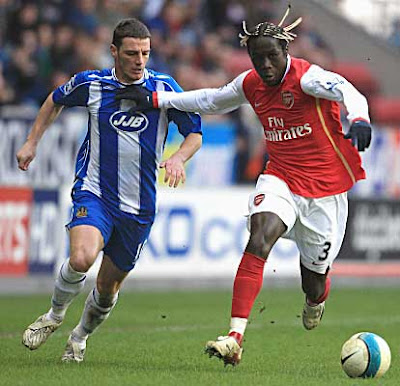 Highlight 09/03/08 Wigan Athletic vs Arsenal