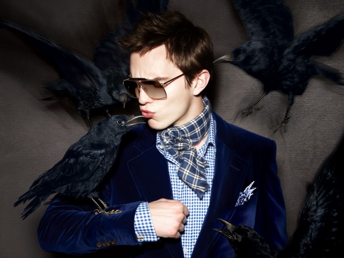 nicholas hoult with tom ford ey...