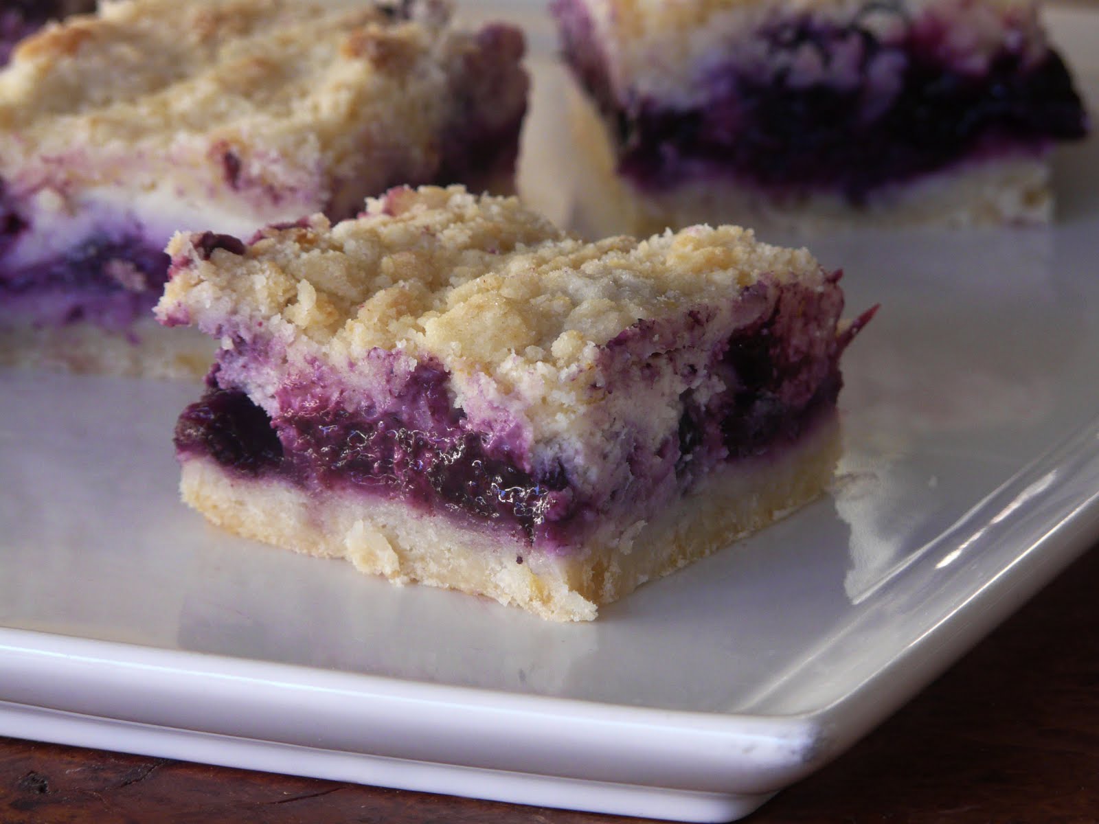 Thibeault's Table Blueberry Cream Cheese Crumb Bars
