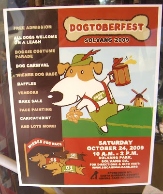Dogtoberfest sign in Solvang
