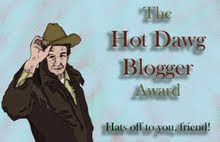 hot dawg blogger award from plain ol bob
