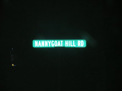 Nanny Goat Hill Rd. street sign