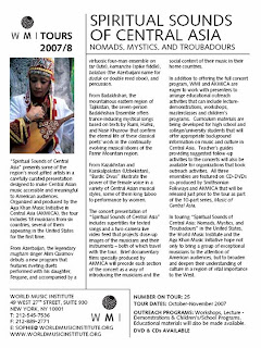 Spiritual Sounds of Central Asia: Nomads, Mystics and Troubadours - World Music Institute Spiritual Sounds of Central Asia: Nomads, Mystics and Troubadours - World Music Institute