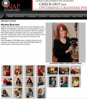 Screenshot: SNAP Bloor-West: Monkey Business Screenshot: SNAP Bloor-West Toronto: Monkey Business at Wise Daughters in the Junction