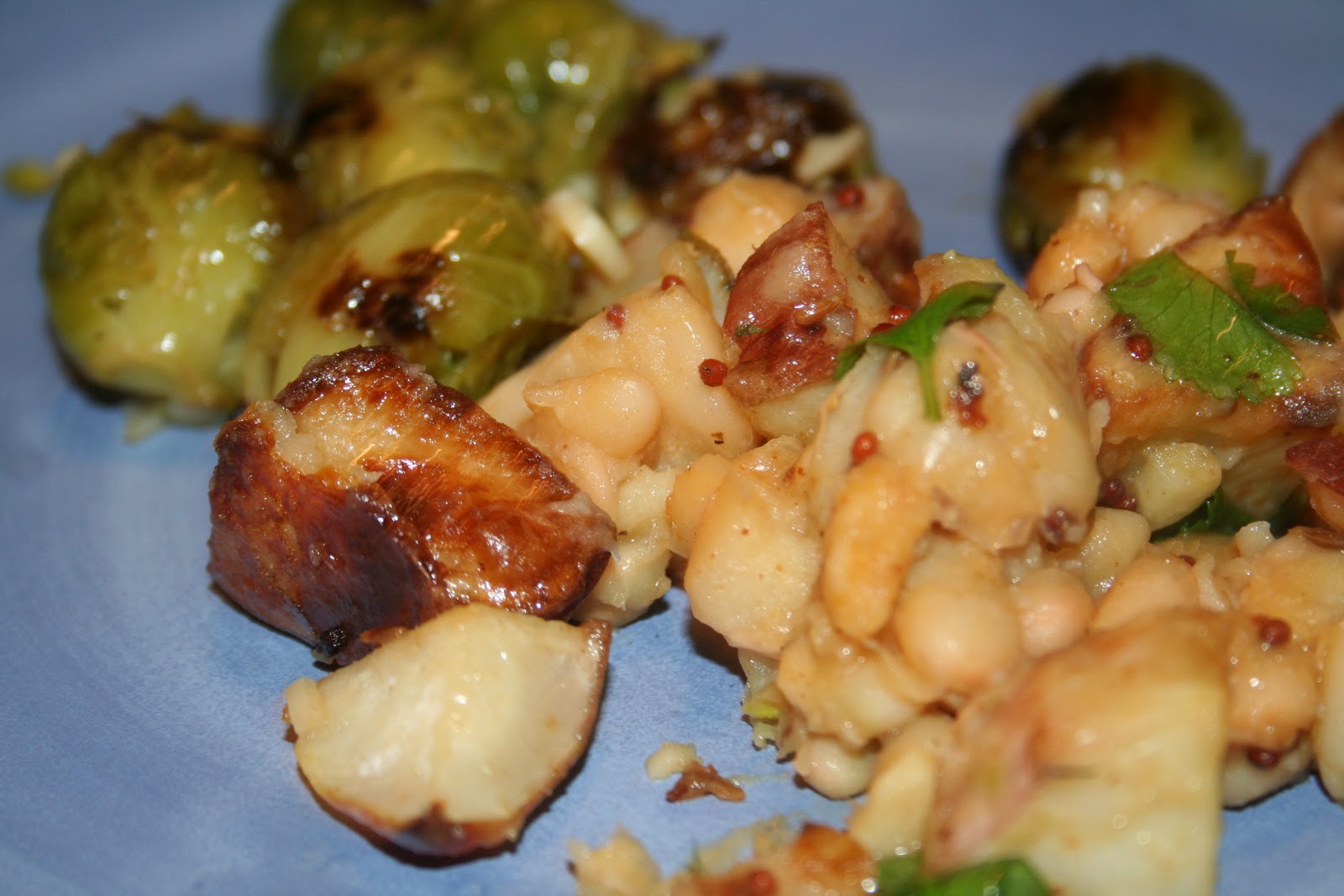 The Freerange Chick Roasted potatoes and kohlrabi with Indian spices