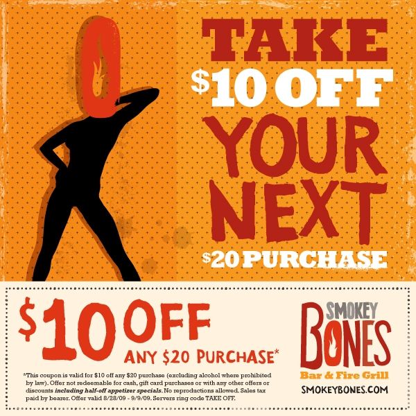 Smokey Bones Menu