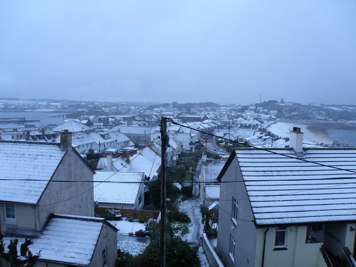 Bell Rock Hotel St Mary's Isles of Scilly Snow in Scilly!?!