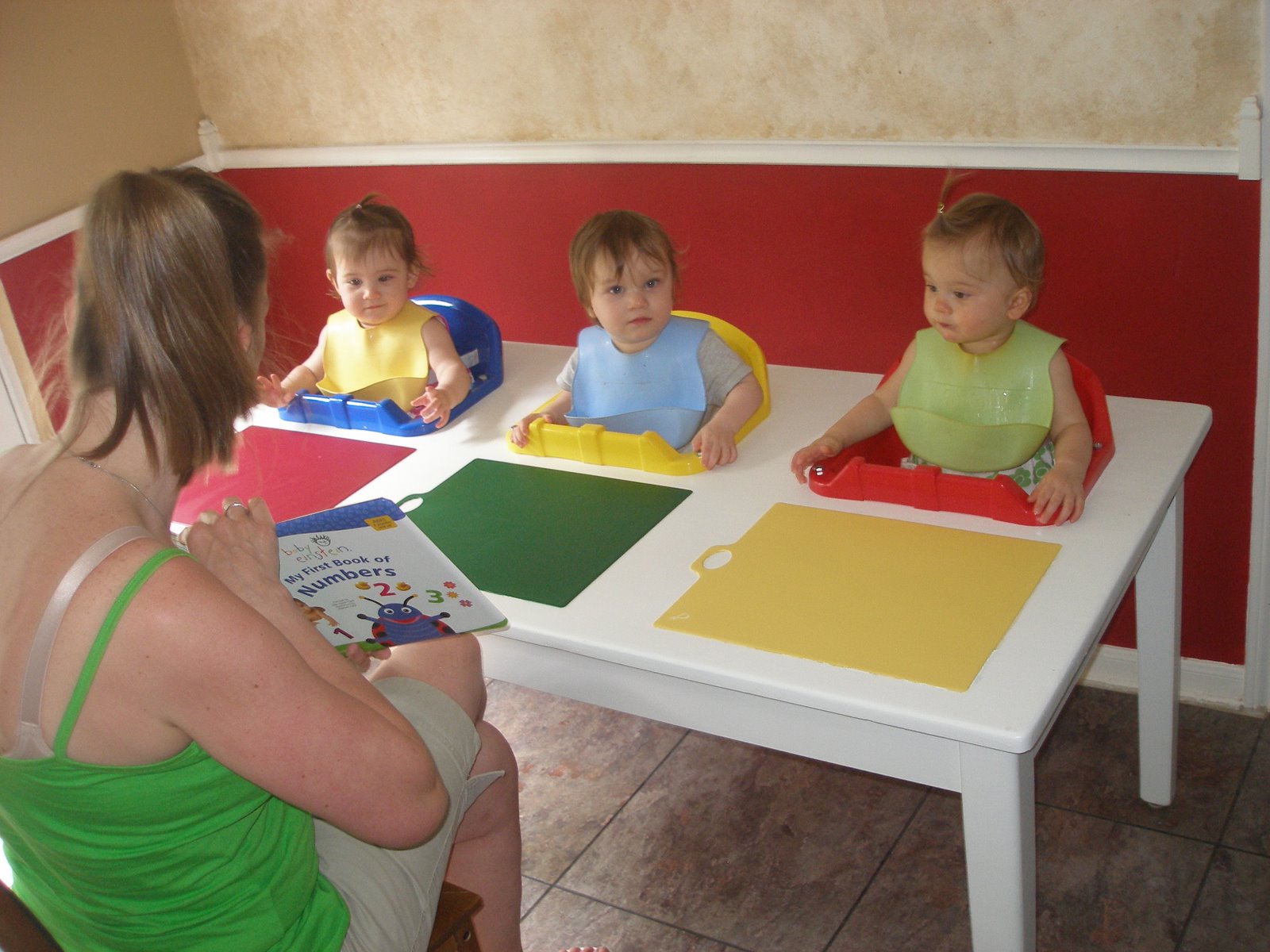 Surviving Triplets Goodbye Feeding Table...Goodbye!