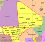 Kart over Mali