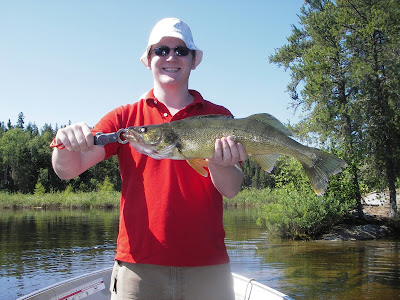 Red Lake walleye on Lip Grip