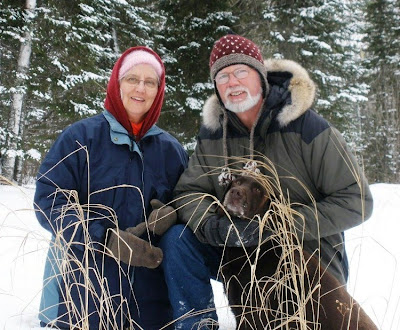 Brenda and Dan Baughman and Sammy dog