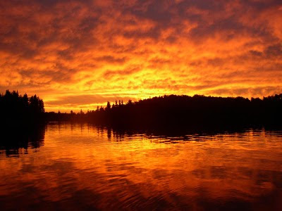 Sunrise at Red Lake, Ontario