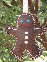 Felt Ginger Bread Man Christmas Craft Tutorial