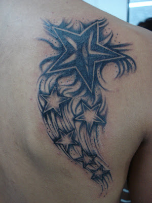 Tatuaje nombre y estrellas Pupa tattoo Granada TATTOO: estrellas
