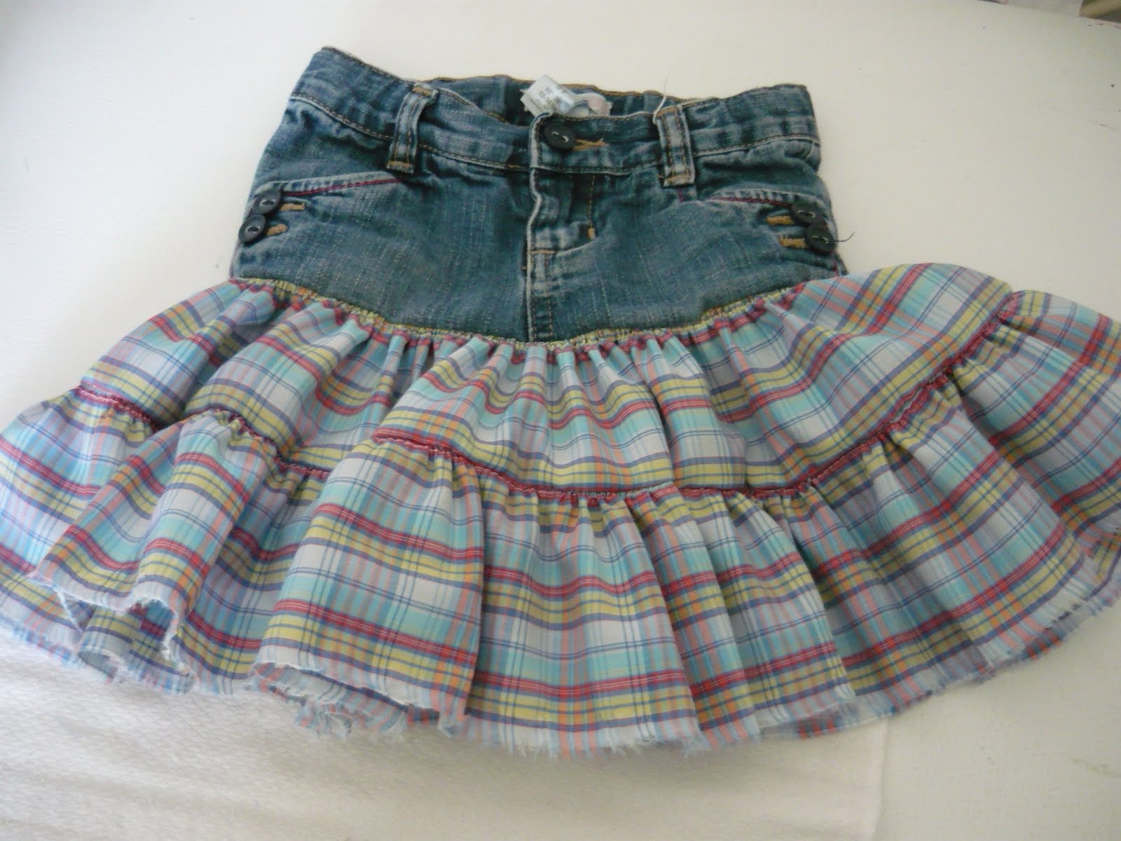Small Fry & Co. Little Girl Jean Skirt Tutorial