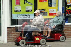 An Elderly Couple Zooming in Zimmers Just Like the Ones That Nearly Ran Me Over!
