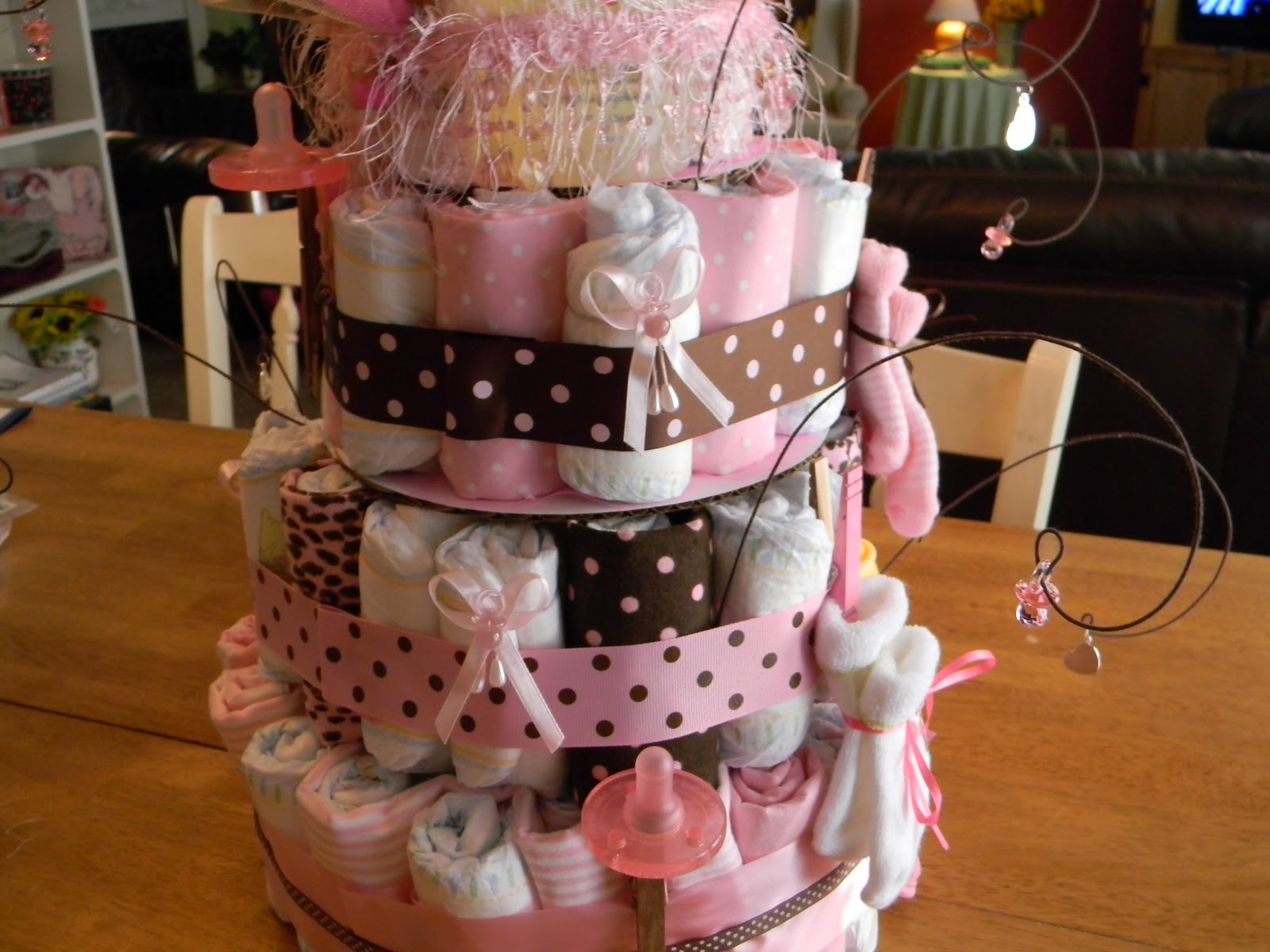 The Tolliver Times Baby Shower Diaper Tower