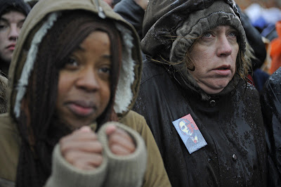 Obama fans in Chester, PA