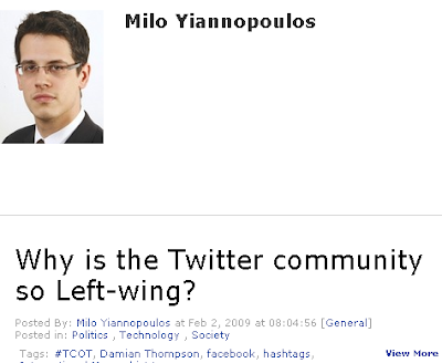 Milo Yiannopoulos frets about liberals dominating on Twitter