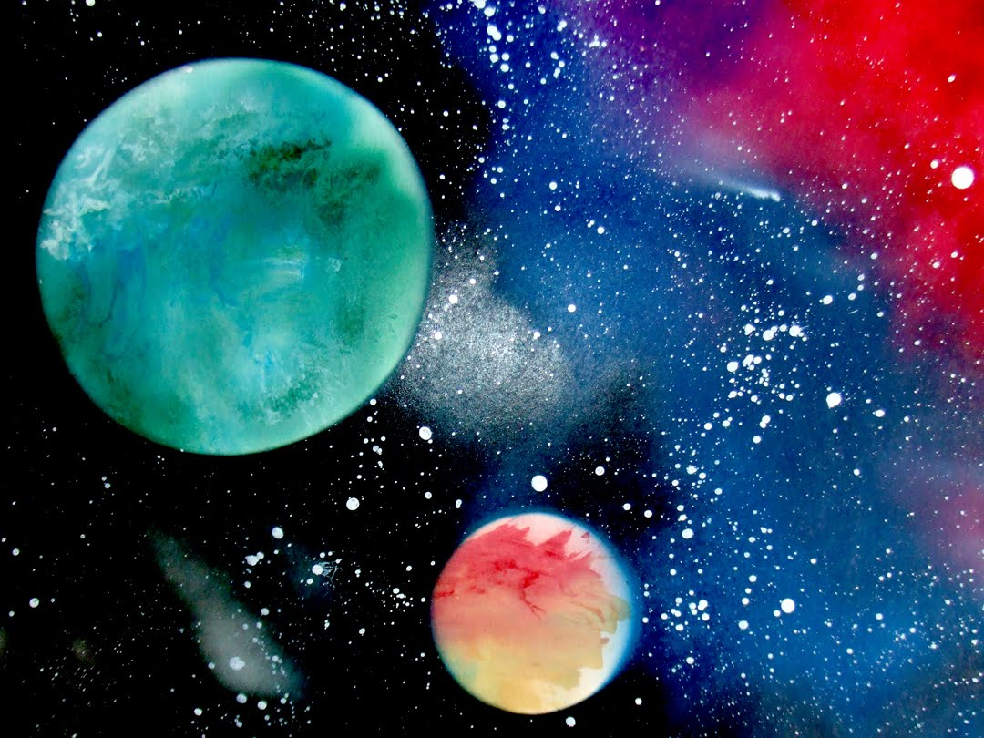 How To Spray Paint A Space Scene How To Spray Paint A Space Scene