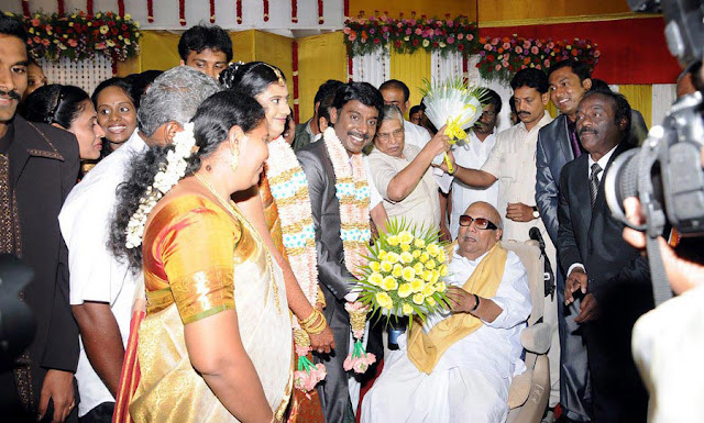 Vasanth Vijay wedding reception stills 2