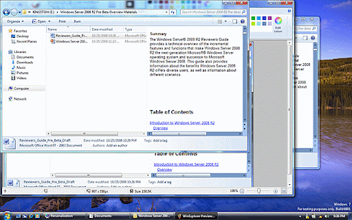 Microsoft Windows 7 screenshot 2